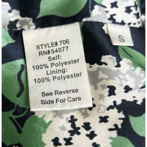 Cabi 706 White Ivory Alpine Shrug Faux Fur Floral Lined Jacket Small Bolero - Picture 8 of 8